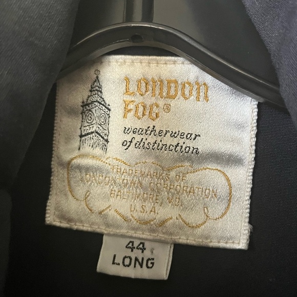 London Fog Men's Dark Gray Windbreaker Size 44 - Picture 2 of 6